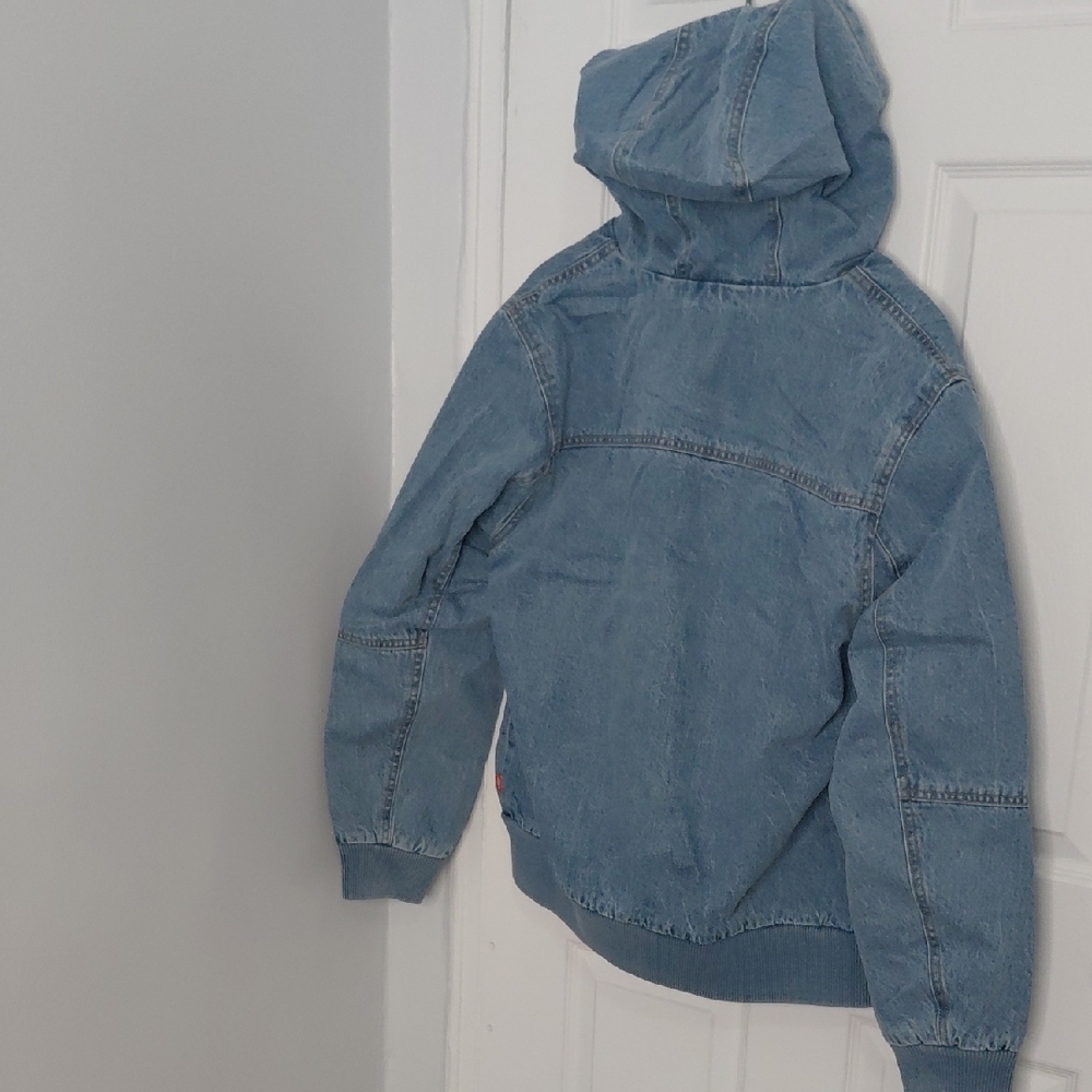 Levi's Blue Denim Hooded Jacket - Picture 10 of 10